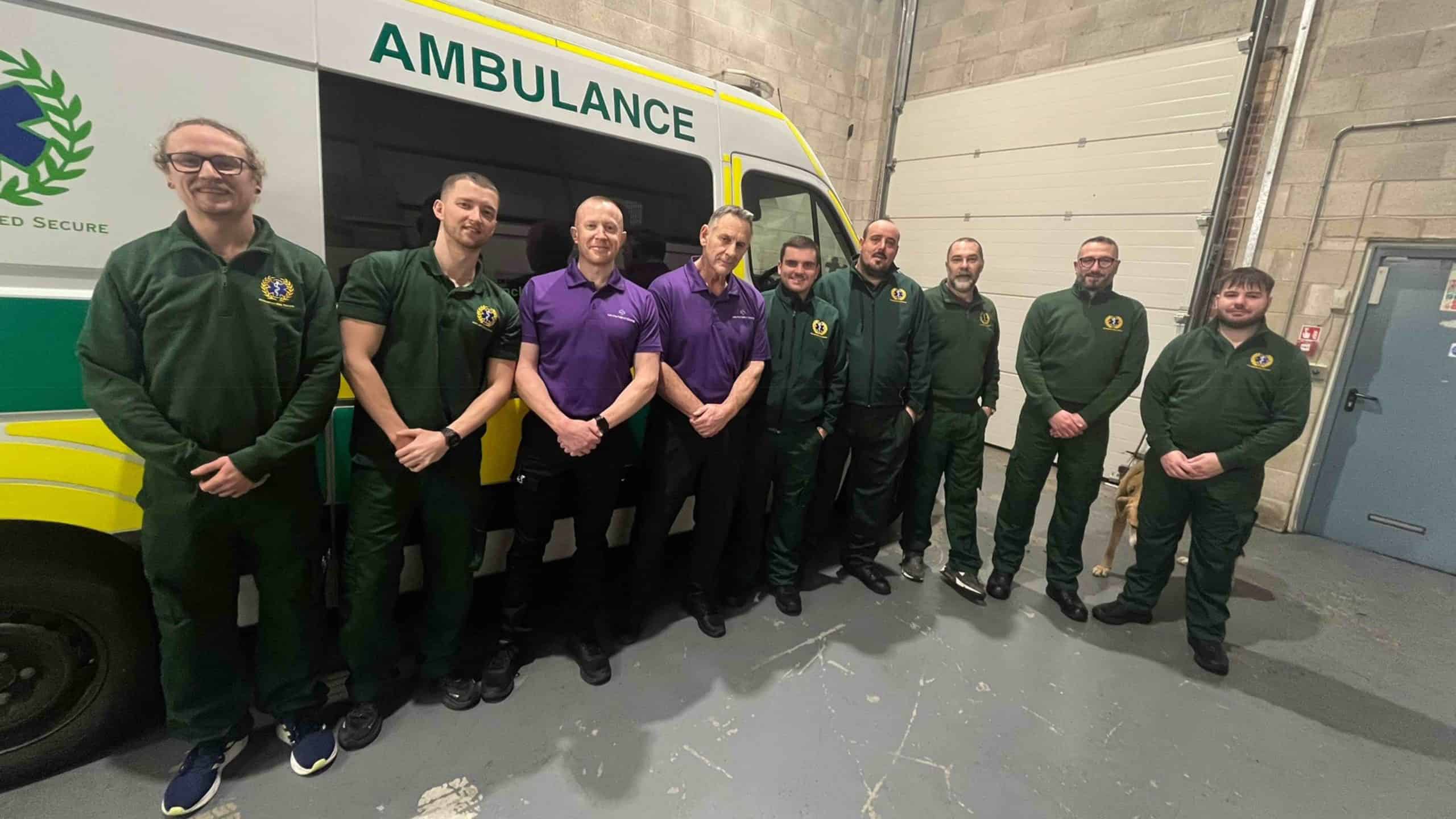 Manchester Medsecure handcuff training December 2025 UK Patient Care Trainers and staff from Manchester Med Secure