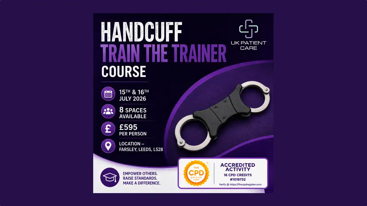 handcuff train the trainer advert for July 2026 feature image