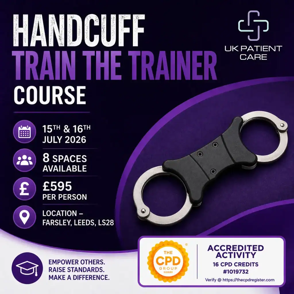 Handcuff train the trainer course in July 2026