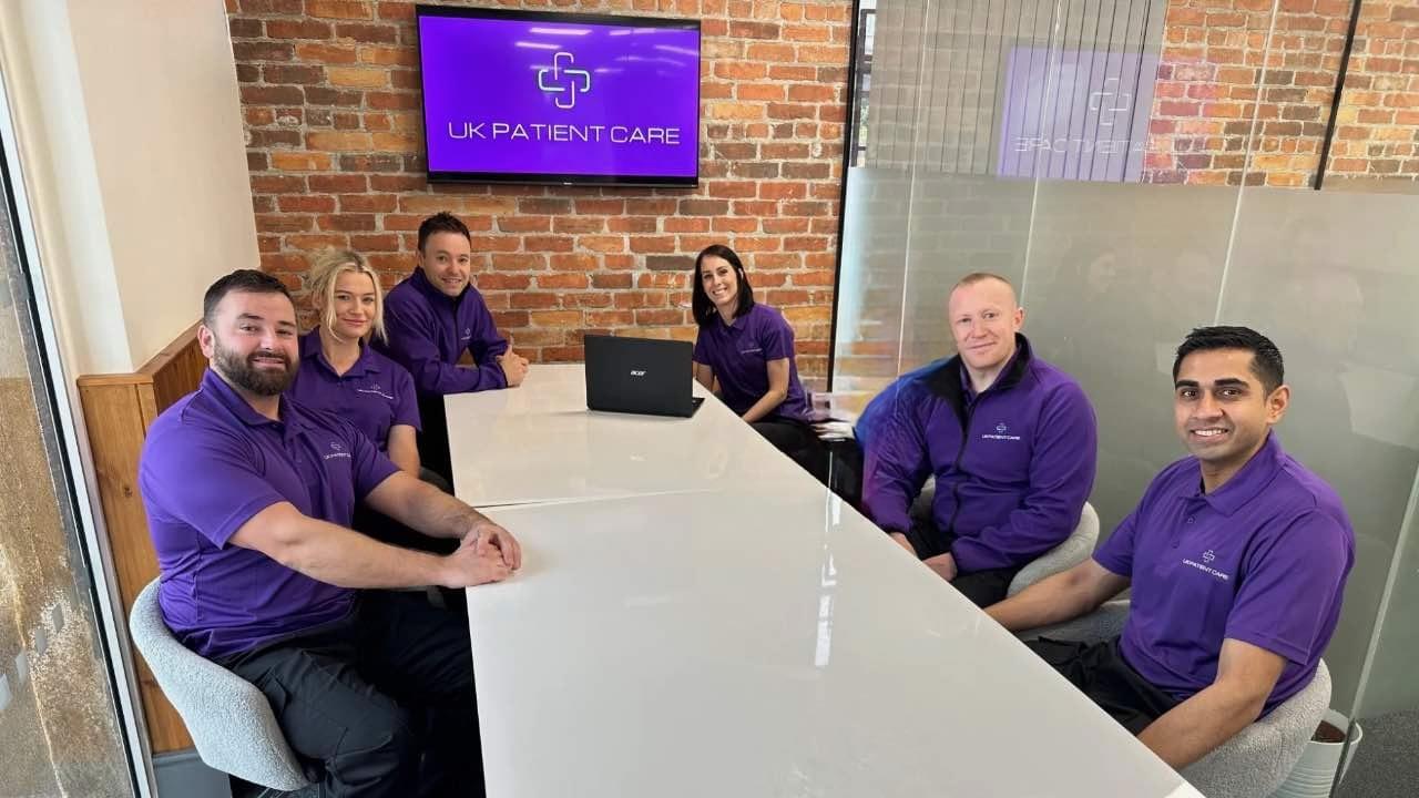 Trainers sat down in the office